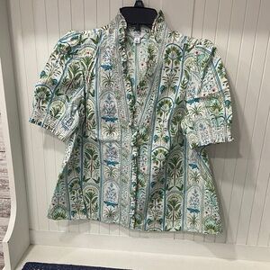 Crown & Ivy Botanical Print Shirt